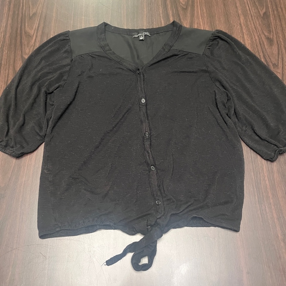 RBX Black Button-Down Women's Shirt